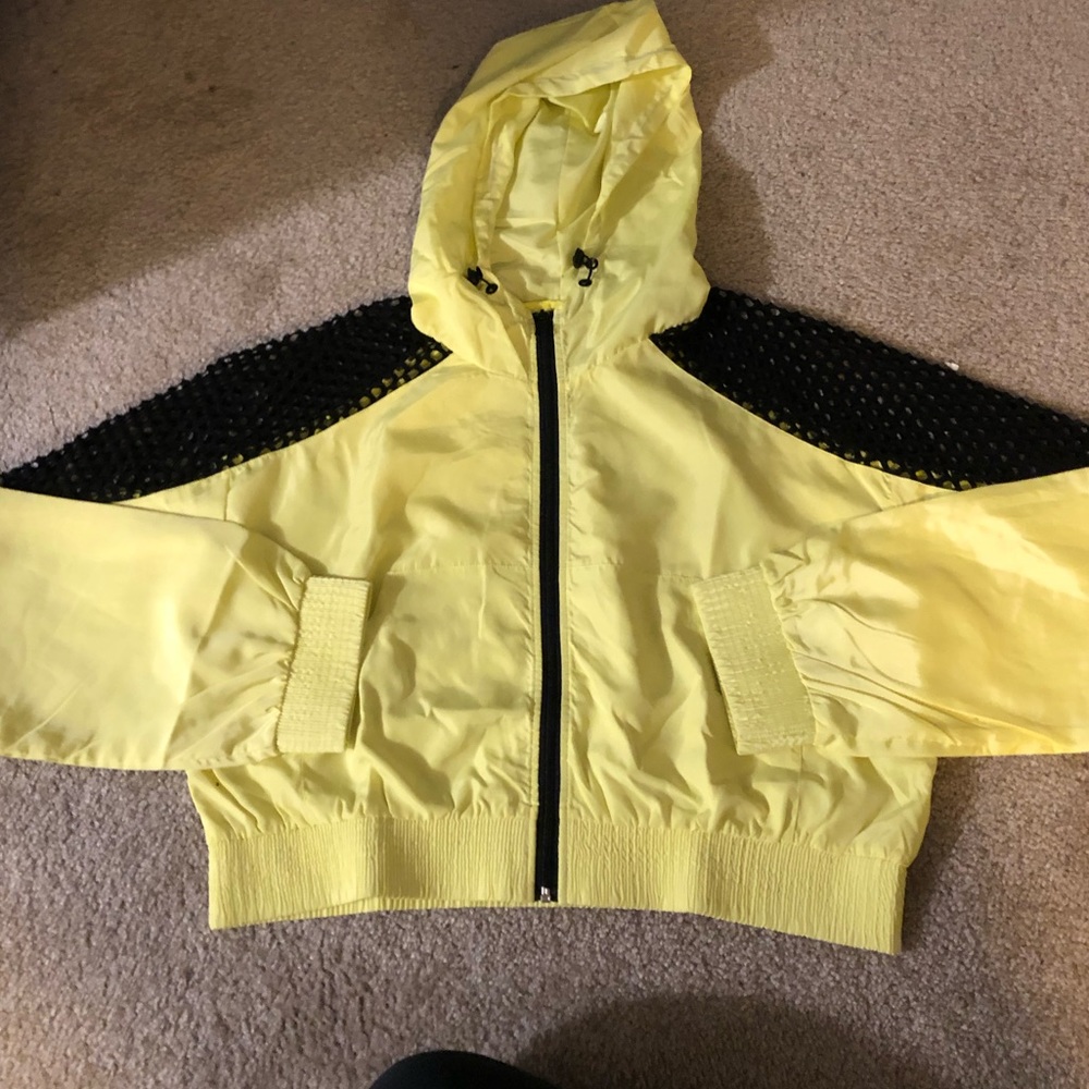 Zip up neon hoodie